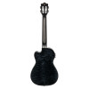 Lanikai LKUQMBKCEB Baritone Ukulele, Quilted Maple Series, Black, Cutaway, Preamp , Softcase