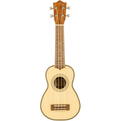 Lanikai LKUSPST-S Soprano Ukulele, Spruce Solid Top Series, Gigbag