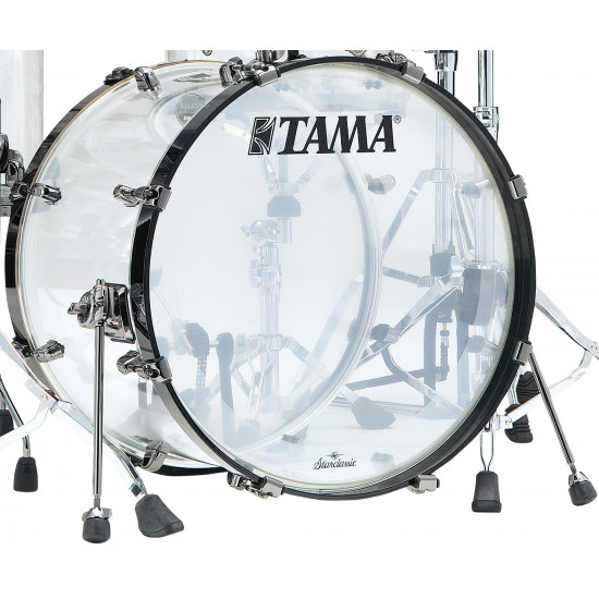 Tama MBAB22DZBN-CI Starclassic Mirage 50th Anniversary Bass Drum 22" x 16" - Crystal Ice/Black Nickel HW/without Tom Holder Tama MBAB22DZBN-CI Starclassic Mirage 50th Anniversary Bass Drum 22" x 16" - Crystal Ice/Black Nickel HW/without Tom Holder