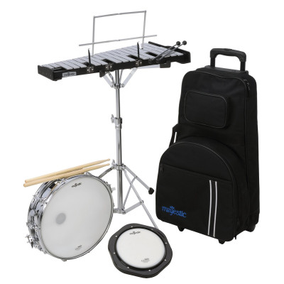 Majestic MJAK1432DP Snare, Bell & Practice Pad Kit, 14x3,5