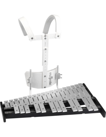 Majestic MJB2525A Concert Bells, 2.5 octave G5-C8, Aluminium, Carrier, Accessor ies