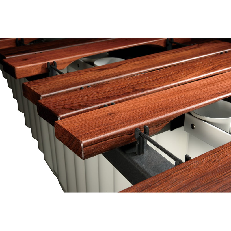 Majestic MJM850HW Marimba, Reflection Series, 5.0 octave C2-C7, Rosewood, white