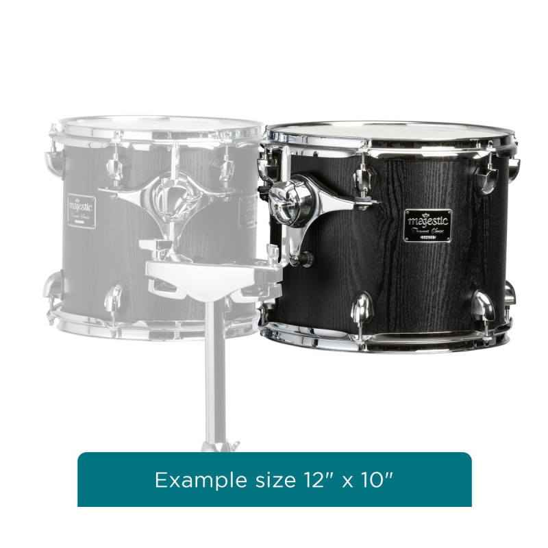 Majestic MJMCTC1010D Concert Tom, Concert Black Series, 10