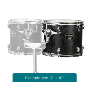 Majestic MJMCTC1412D Concert Tom, Concert Black Series, 14