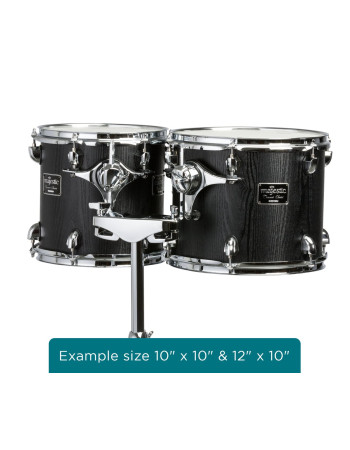Majestic MJMCTC1514D Concert Tom, Concert Black Series, 15