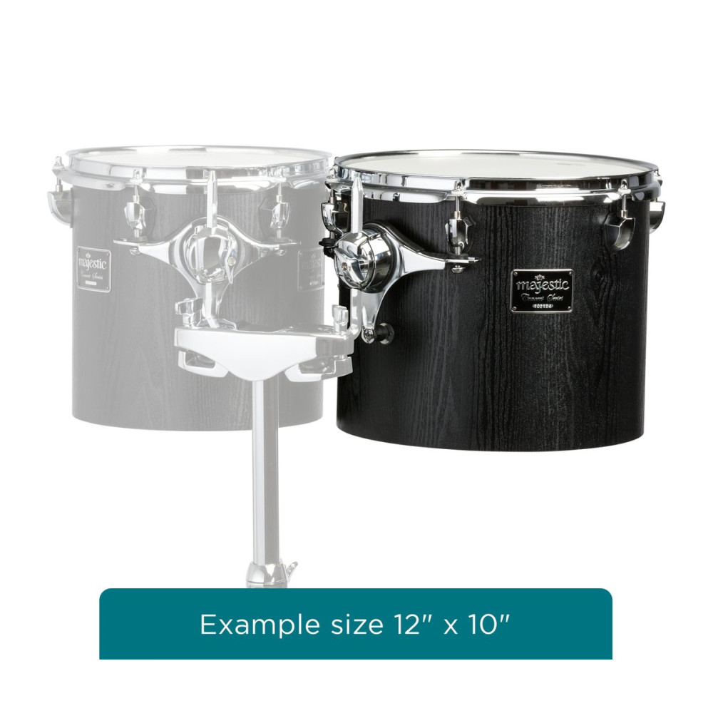 Majestic MJMCTC1514S Concert Tom, Concert Black Series, 15