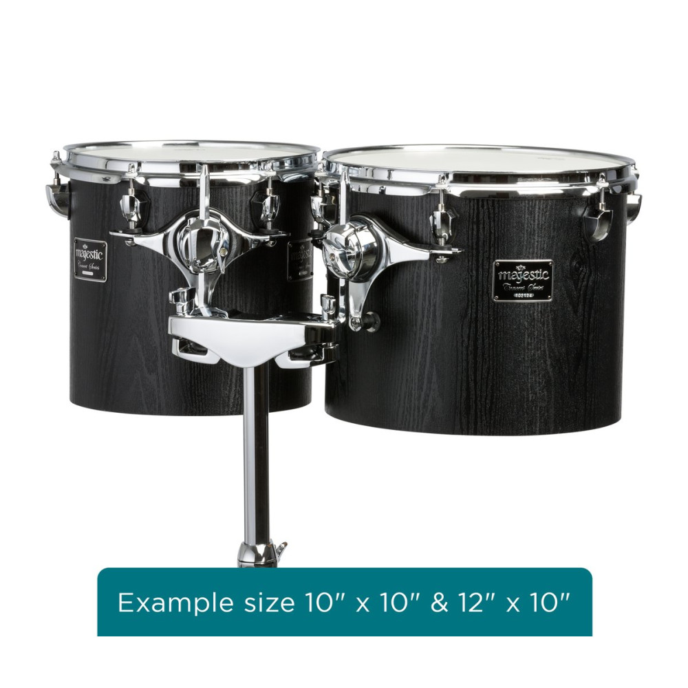 Majestic MJMCTC1514S Concert Tom, Concert Black Series, 15