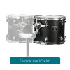 Majestic MJMCTC1614D Concert Tom, Concert Black Series, 16