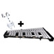 Majestic MJMK300 Marching Bells, 2.5 octave, F2-C5, Steel, carrier