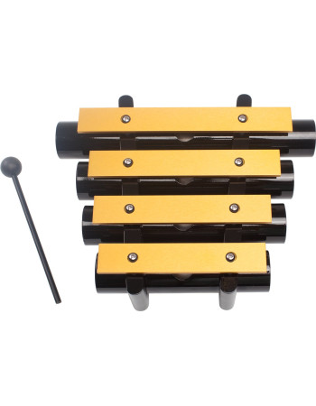 Majestic MJR50 Dinner Chimes, Aluminium, Gold Finish Bars, Black Finish Reso nators