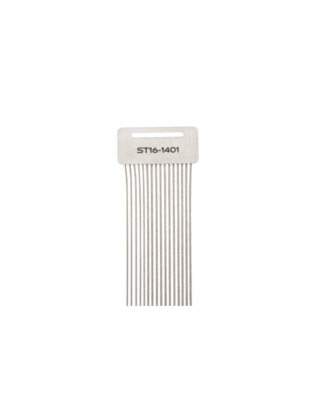 Majestic MJST16-1401 Snare Drum Cable Set, Uncoated Stainless, 0.6x5 + 0.8x11 (5+1 1)