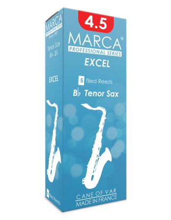 Marca MAEX645-05 EXCEL, Reeds for Bb-Tenor Saxophone, 5 Pack, #4.5