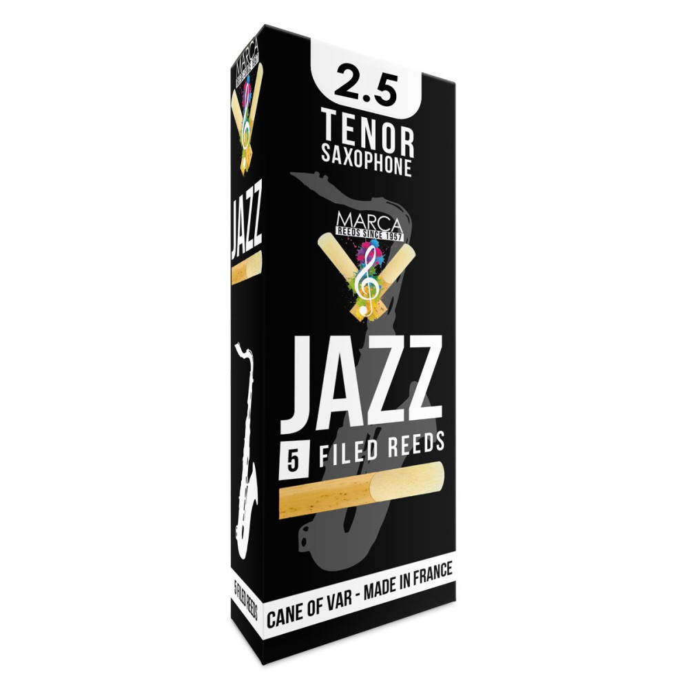 Marca MAJZ625-05 JAZZ FILED, Reeds for Bb-Tenor Saxophone, 5 Pack, #2.5
