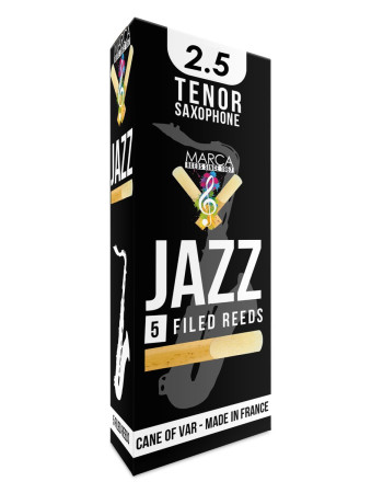 Marca MAJZ625-05 JAZZ FILED, Reeds for Bb-Tenor Saxophone, 5 Pack, #2.5