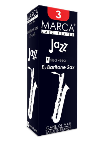 Marca MAJZ730-05 JAZZ FILED, Reeds for Eb-Baritone Saxophone, 5 Pack, #3.0