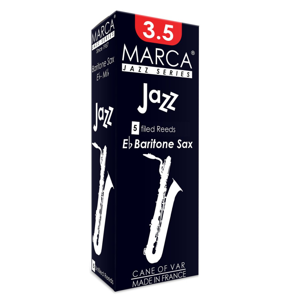 Marca MAJZ735-05 JAZZ FILED, Reeds for Eb-Baritone Saxophone, 5 Pack, #3.5