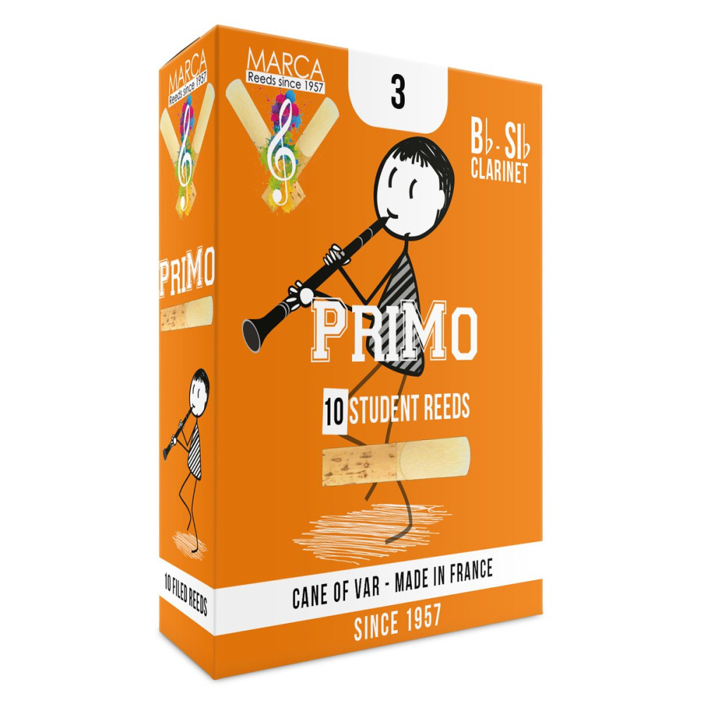 Marca MAPO230-10 PRIMO, Reeds for Bb-Clarinet, 10 Pack, #3.0