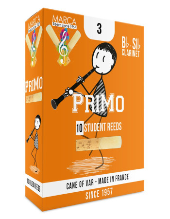 Marca MAPO230-10 PRIMO, Reeds for Bb-Clarinet, 10 Pack, #3.0