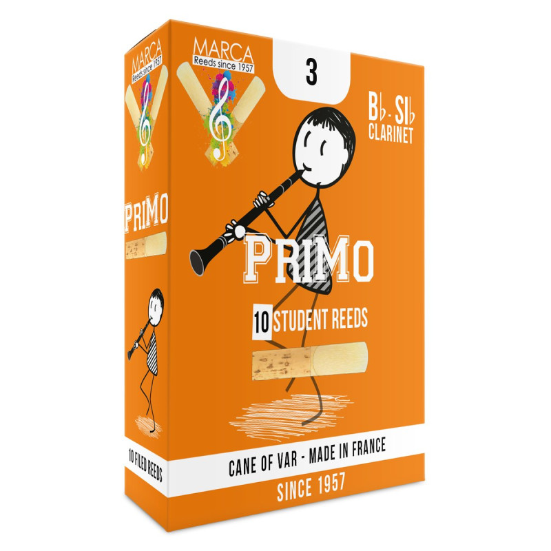 Marca MAPO230-10 PRIMO, Reeds for Bb-Clarinet, 10 Pack, #3.0