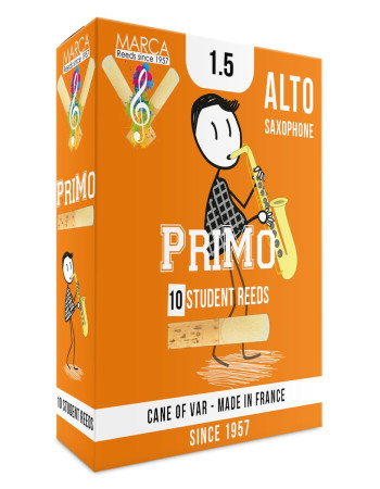 Marca MAPO415-10 PRIMO, Reeds for Eb-Alto Saxophone, 10 Pack, #1.5