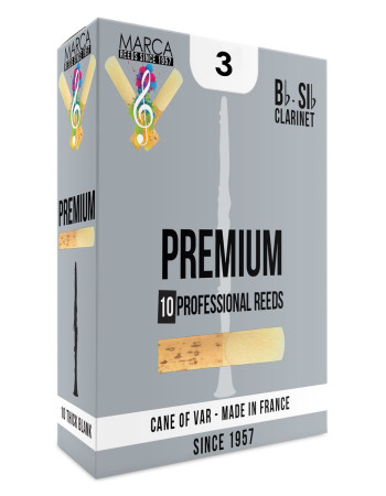 Marca MAPR230-10 PREMIUM, Reeds for Bb-Clarinet, 10 Pack, #3.0