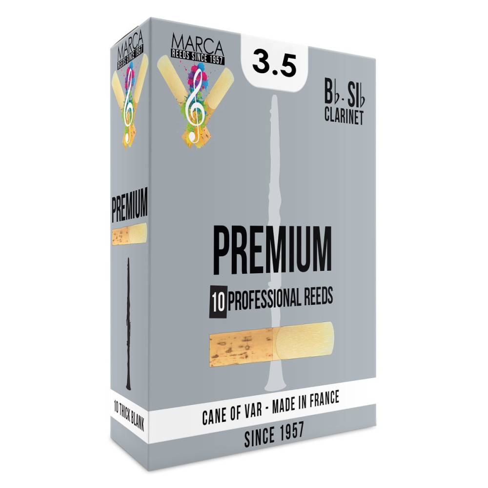 Marca MAPR235-10 PREMIUM, Reeds for Bb-Clarinet, 10 Pack, #3.5