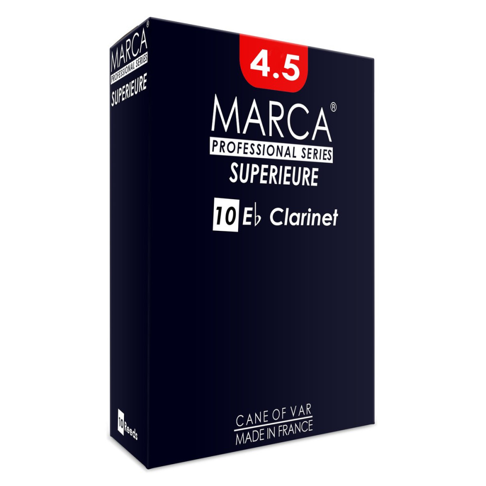 Marca MASP145-10 SUPERIEURE, Reeds for Eb-Clarinet, 10 Pack, #4.5