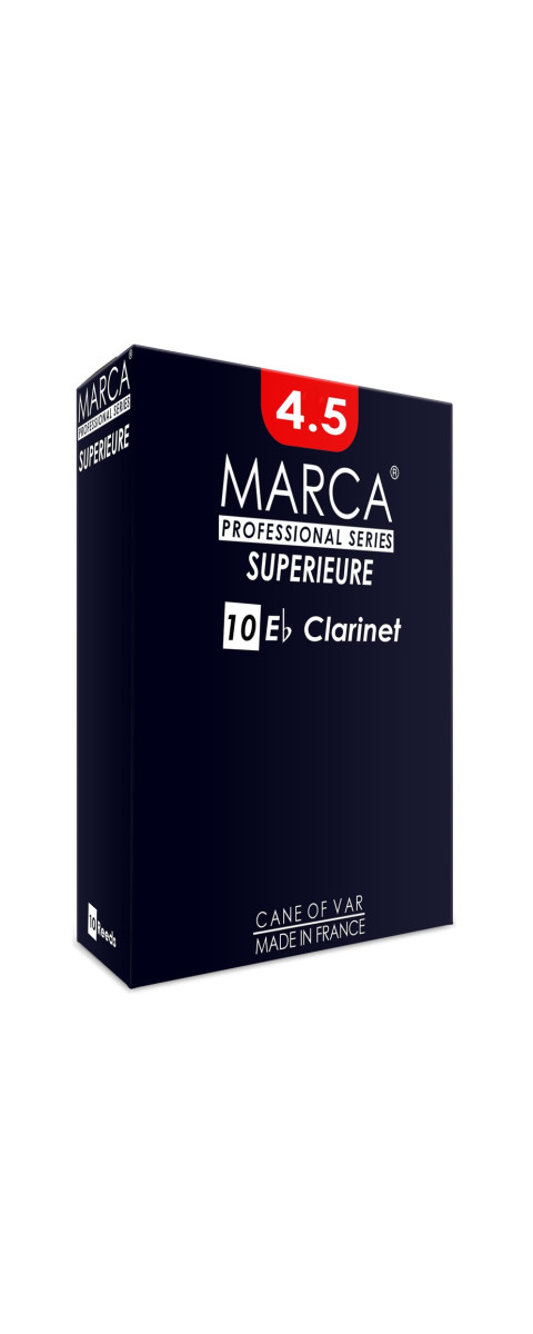 Marca MASP145-10 SUPERIEURE, Reeds for Eb-Clarinet, 10 Pack, #4.5