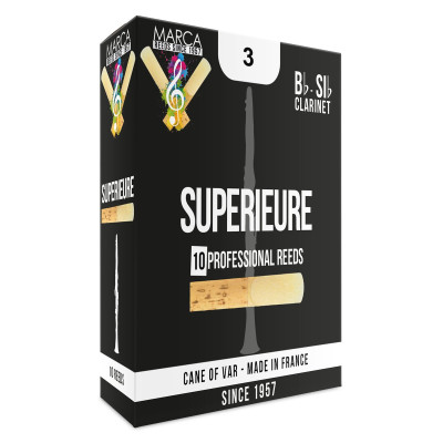 Marca MASP230-10 SUPERIEURE, Reeds for Bb-Clarinet, 10 Pack, #3.0