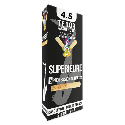Marca MASP645-05 SUPERIEURE, Reeds for Bb-Tenor Saxophone, 5 Pack, #4.5