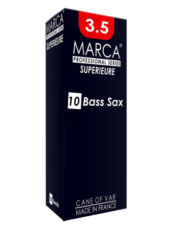 Marca MASP835-05 SUPERIEURE, Reeds for Bb-Bass Saxophone, 5 Pack, #3.5