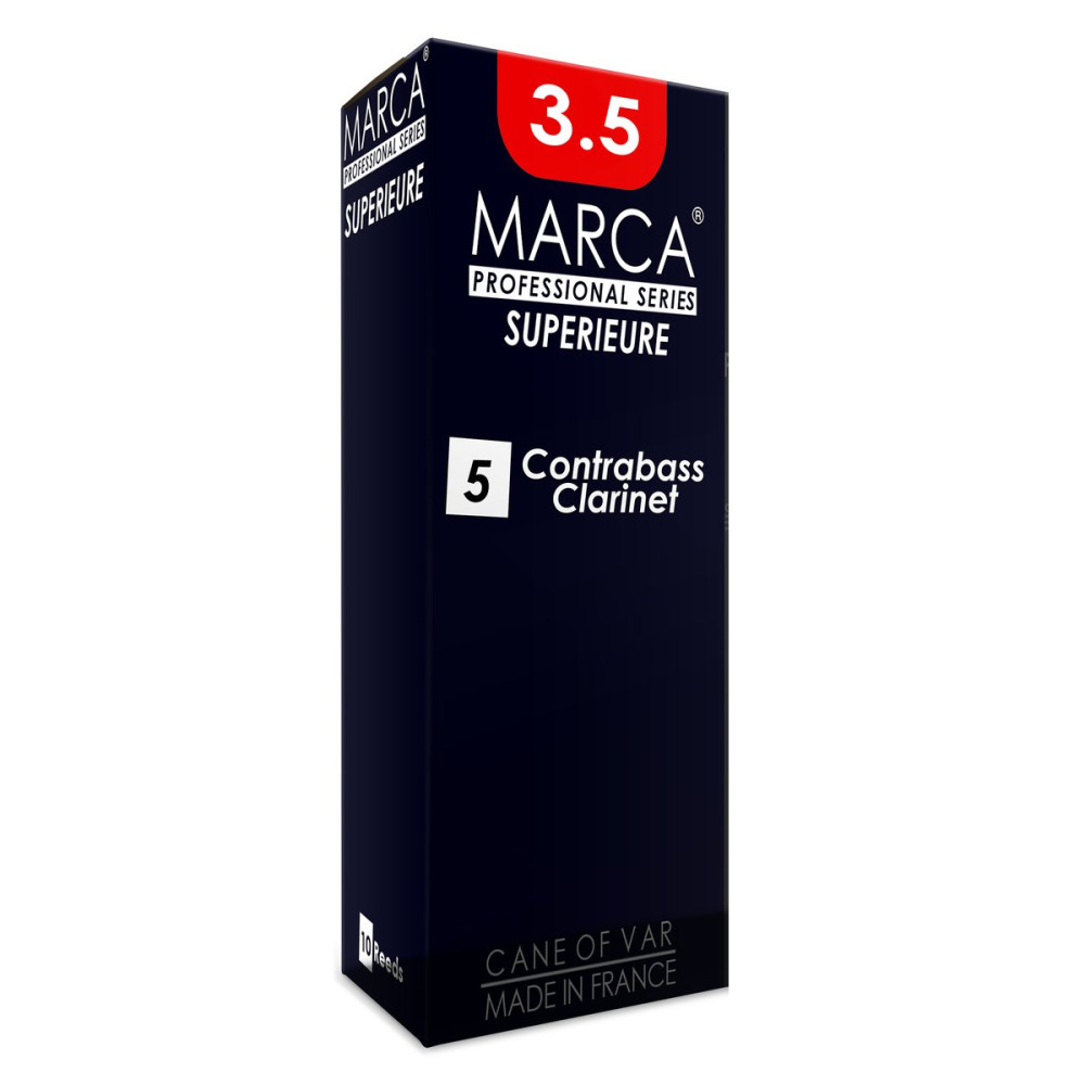 Marca MASP935-05 SUPERIEURE, Reeds for Contrabass Clarinet, 5 Pack, #3.5