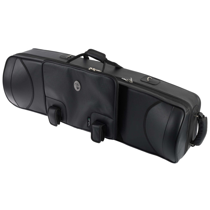 Marcus Bonna MB Double Trombone Case (Tenor and Alto), Black Leather