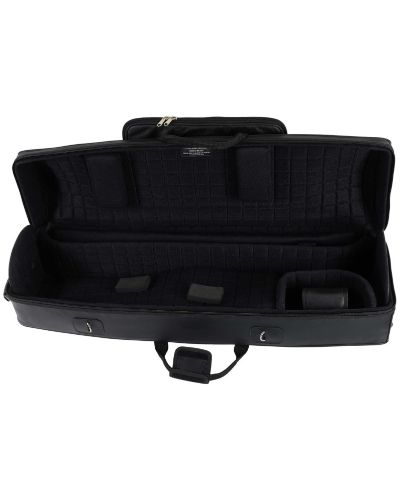 Marcus Bonna MB Double Trombone Case (Tenor and Alto), Black Leather
