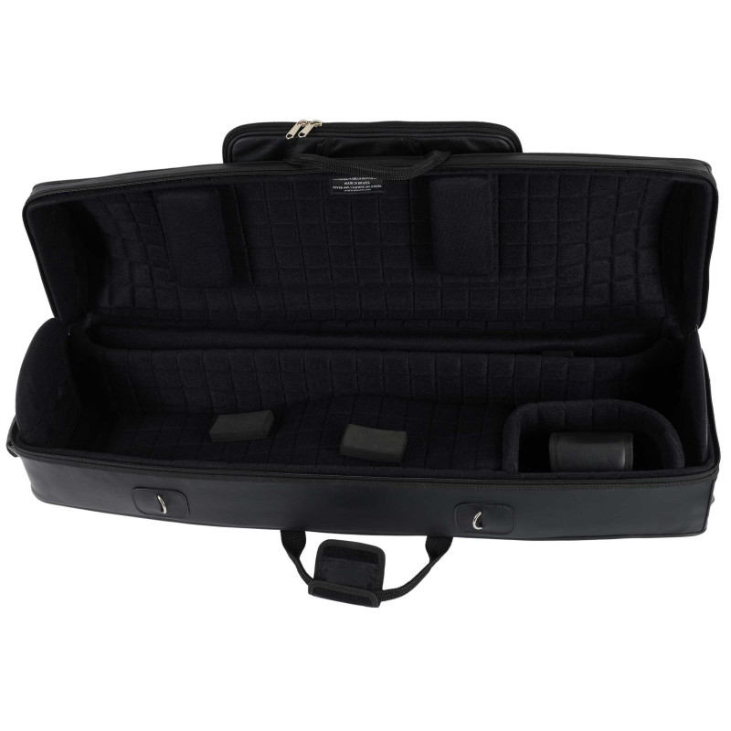 Marcus Bonna MB Double Trombone Case (Tenor and Alto), Black Leather