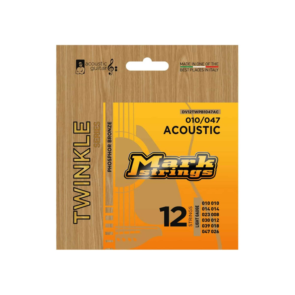 Markbass DV12TWPB1047AC Twinkle Series - Acoustic Guitar 12-str 010 - 047