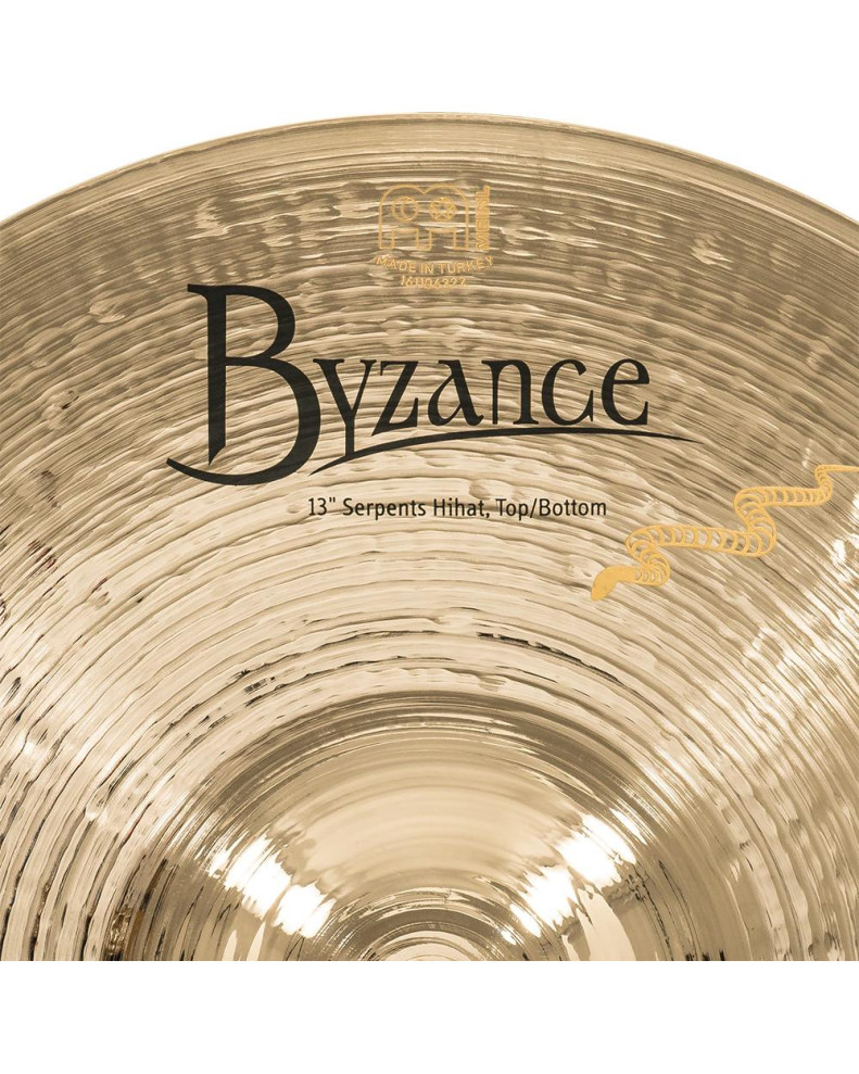 Meinl Cymbals B13SH-B Byzance Brilliant Serpents Hihat - 13
