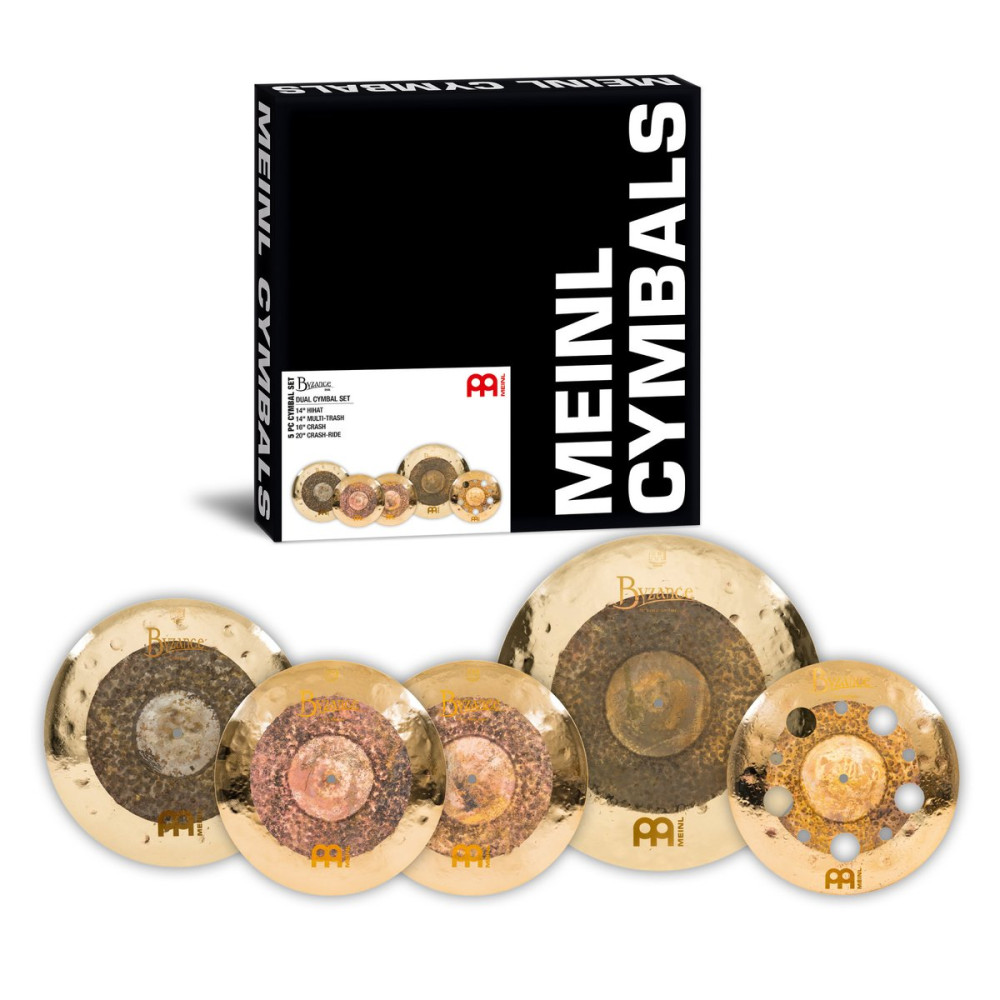 Meinl Cymbals B14141620DU Byzance Dual Set - B14DUH/B14DUMUTR/B16DUC/B20DUCR
