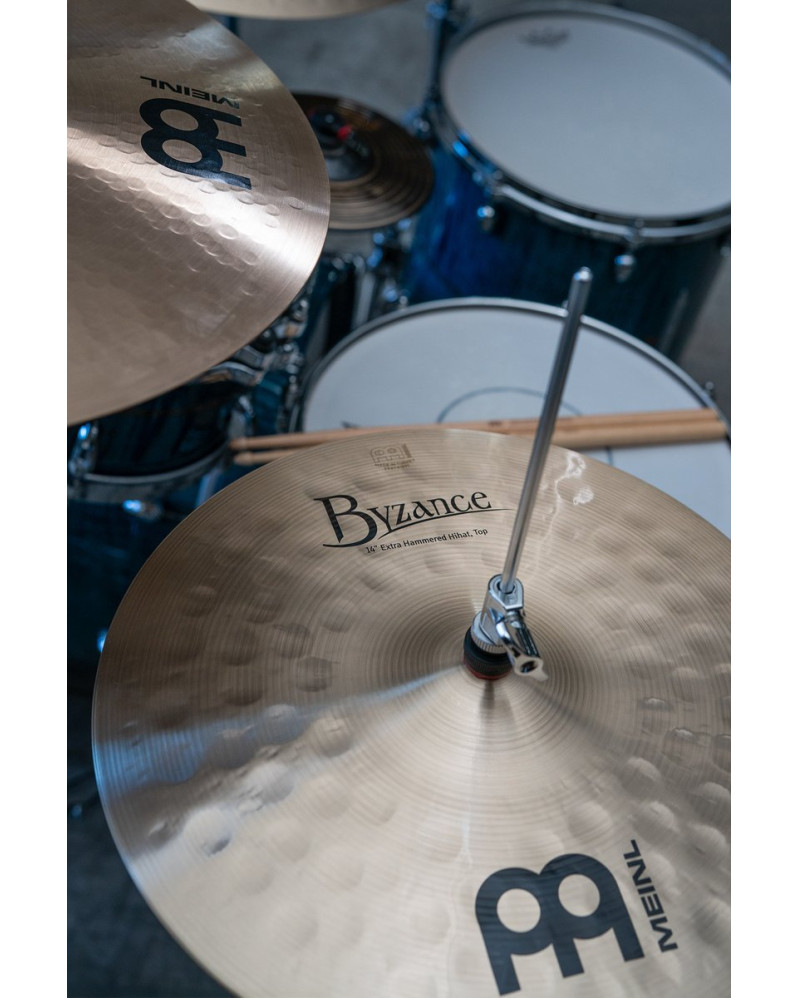 Meinl Cymbals B14EHH Byzance Traditional Extra Hammered Hihat - 14