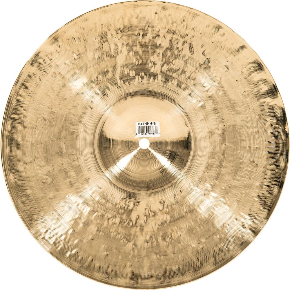 Meinl Cymbals B14HHH-B Byzance Brilliant Heavy Hammered Hihat - 14