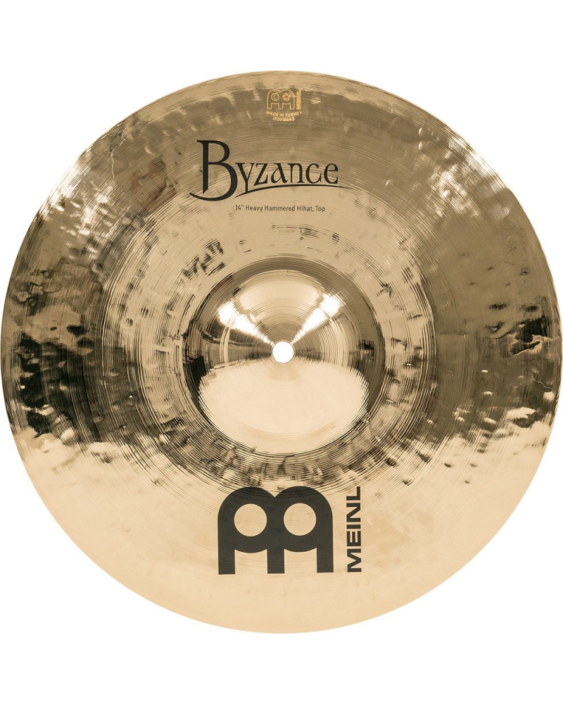 Meinl Cymbals B14HHH-B Byzance Brilliant Heavy Hammered Hihat - 14