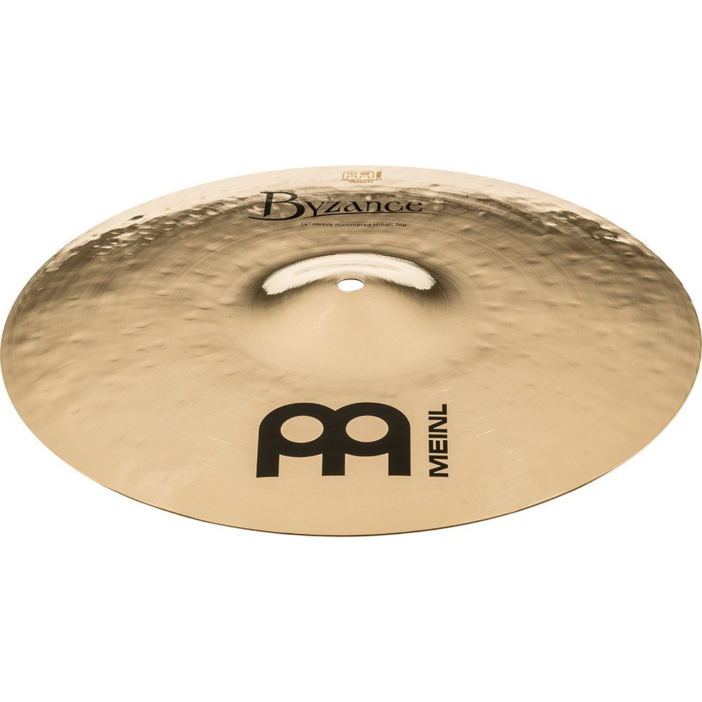 Meinl Cymbals B14HHH-B Byzance Brilliant Heavy Hammered Hihat - 14