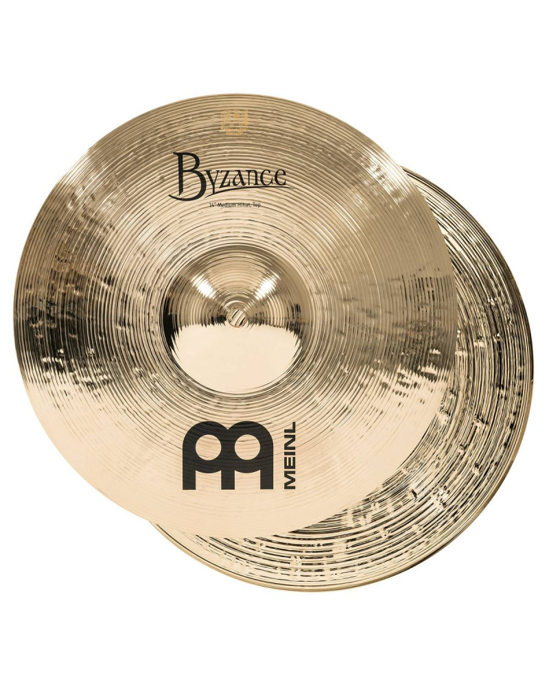 Meinl Cymbals B14MH-B Byzance Brilliant Medium Hihat - 14