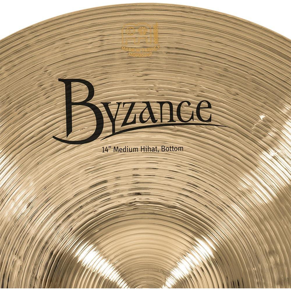 Meinl Cymbals B14MH-B Byzance Brilliant Medium Hihat - 14