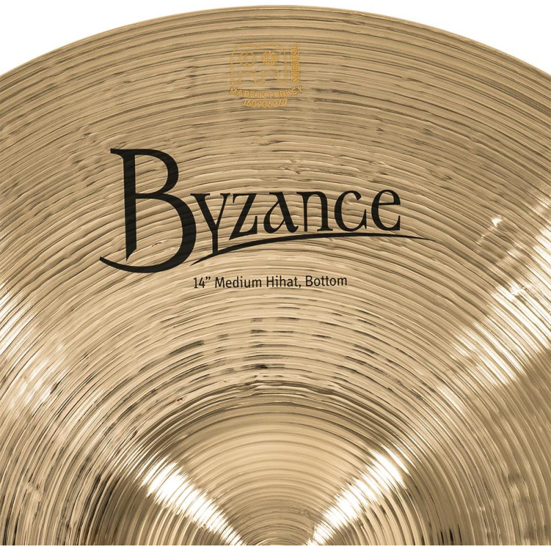 Meinl Cymbals B14MH-B Byzance Brilliant Medium Hihat - 14