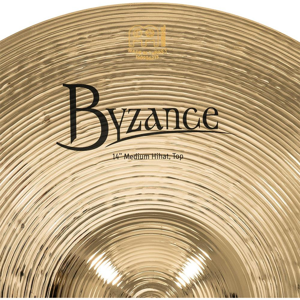 Meinl Cymbals B14MH-B Byzance Brilliant Medium Hihat - 14
