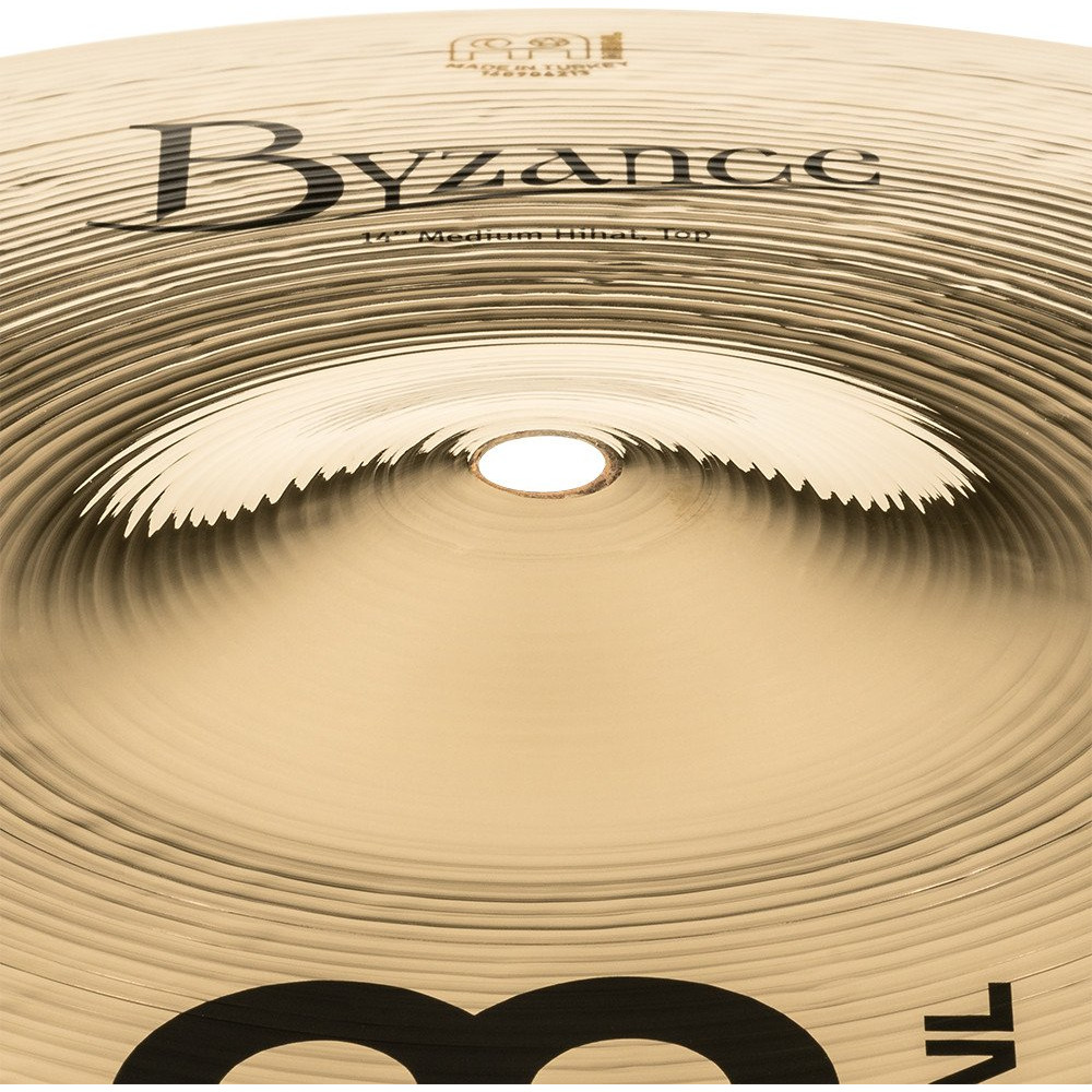 Meinl Cymbals B14MH-B Byzance Brilliant Medium Hihat - 14