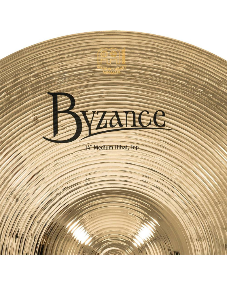 Meinl Cymbals B14MH-B Byzance Brilliant Medium Hihat - 14