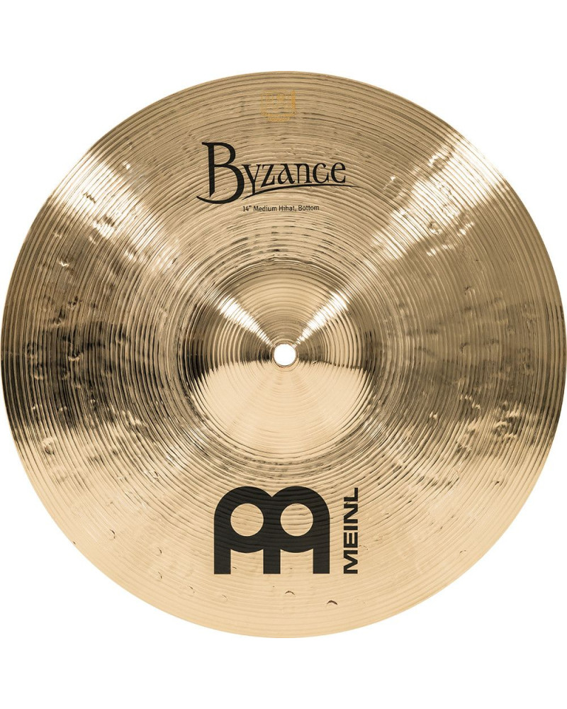 Meinl Cymbals B14MH-B Byzance Brilliant Medium Hihat - 14