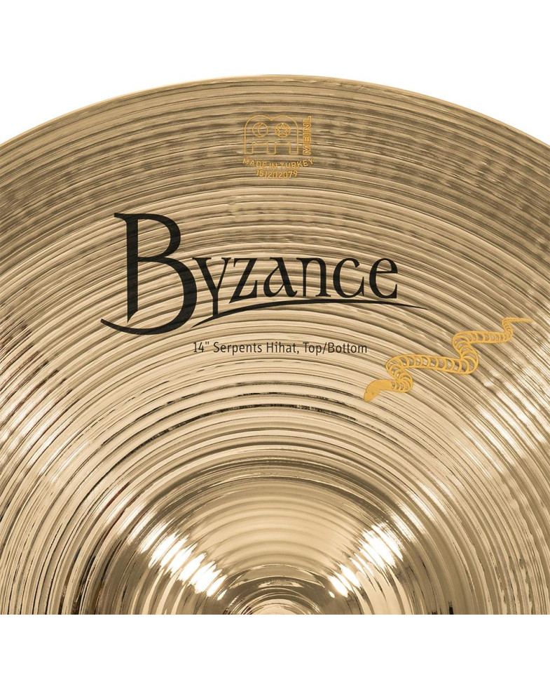Meinl Cymbals B14SH-B Byzance Brilliant Serpents Hihat - 14
